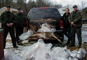 Officers with Illegal Deer Parts