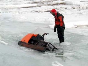 Sled Through the Ice
